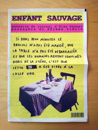 ENFANT SAUVAGE, la Une