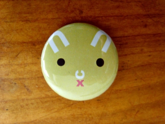 Badge souris verte